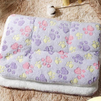 HKM-5277501 Cat Four Seasons Mat Blanket - Cozy Double-Sided Lamb Wool & Flannel Options in Various Colors and Sizes