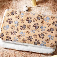 HKM-5277501 Cat Four Seasons Mat Blanket - Cozy Double-Sided Lamb Wool & Flannel Options in Various Colors and Sizes
