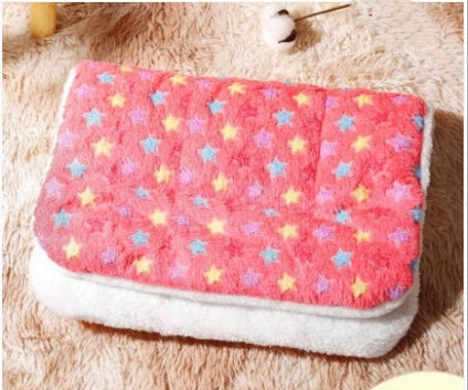 HKM-5277501 Cat Four Seasons Mat Blanket - Cozy Double-Sided Lamb Wool & Flannel Options in Various Colors and Sizes