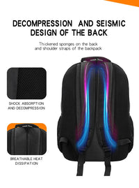 HKM-527763 Large Capacity USB Backpack for School and Laptops - Durable and Functional Backpack for Teens and Boys