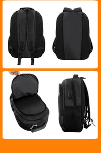 HKM-527763 Large Capacity USB Backpack for School and Laptops - Durable and Functional Backpack for Teens and Boys