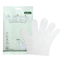 HKM-5278525 Disposable Wet Cleaning Gloves for Pets - 6 Piece Set