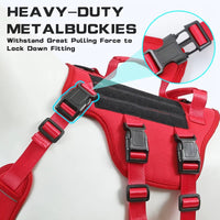 HKM-5278653 Durable Adjustable Tactical Dog Harness with Dual Handles for Large Dogs