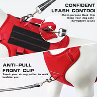 HKM-5278653 Durable Adjustable Tactical Dog Harness with Dual Handles for Large Dogs