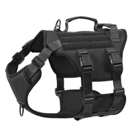 HKM-5278653 Durable Adjustable Tactical Dog Harness with Dual Handles for Large Dogs