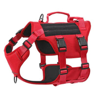 HKM-5278653 Durable Adjustable Tactical Dog Harness with Dual Handles for Large Dogs