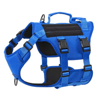 HKM-5278653 Durable Adjustable Tactical Dog Harness with Dual Handles for Large Dogs