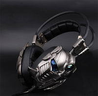 HKM-527891 High-Performance Luminous Gaming Headset with Comfortable Memory Foam and Vibrant Design