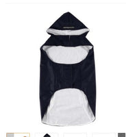 HKM-5279037 Waterproof Pet Raincoat Poncho for Large Dogs - Reflective Nylon, Blue/Red/Yellow, Sizes 3XL-6XL