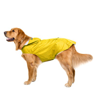 HKM-5279037 Waterproof Pet Raincoat Poncho for Large Dogs - Reflective Nylon, Blue/Red/Yellow, Sizes 3XL-6XL