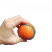 HKM-5279293 Durable Rubber Inflatable Ball for Dogs and Cats - Chew Toy in Orange, 5cm & 6cm Sizes