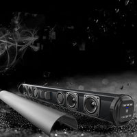 HKM-528019 Wireless Bluetooth Home Theater Audio Strip Speaker - 5W, 2000mAh Battery, Remote Control, FM Radio, 6-Hour Playtime