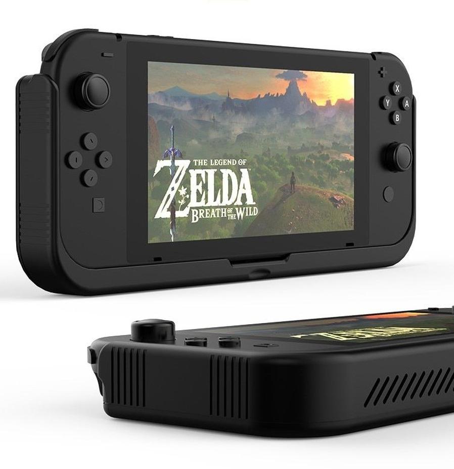 HKM-528083 Leather Protective Charging Case for NS Console with Type-C Input and 10,000 mAh Capacity