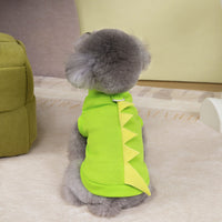 HKM-5281213 Cartoon-Style Polyester Dog Clothing in Purple, Yellow, Green - Sizes S to XXL