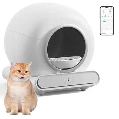 HKM-528147 Intelligent Self-Cleaning Cat Litter Box with Gravity Sensor Monitoring System