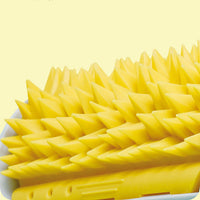 HKM-5282237 Durian Itching Comb for Cats - TPE Rubber Itching Device in Green Grass and Lemon Yellow