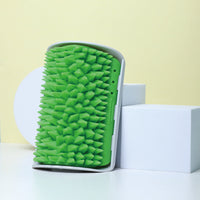 HKM-5282237 Durian Itching Comb for Cats - TPE Rubber Itching Device in Green Grass and Lemon Yellow