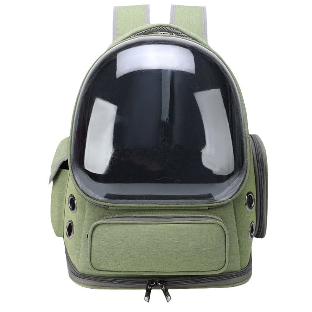 HKM-5282877 Portable Transparent Space Capsule Pet Backpack for Cats and Small Dogs, Compatible with Pets Up to 6.5kg