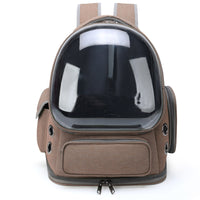 HKM-5282877 Portable Transparent Space Capsule Pet Backpack for Cats and Small Dogs, Compatible with Pets Up to 6.5kg