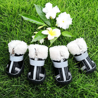 HKM-5283261 Thickened Waterproof Dog Shoes with Non-Slip Design for Winter Use