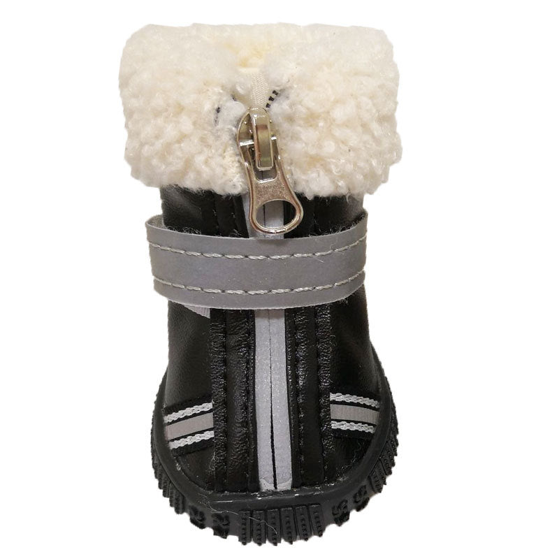 HKM-5283261 Thickened Waterproof Dog Shoes with Non-Slip Design for Winter Use