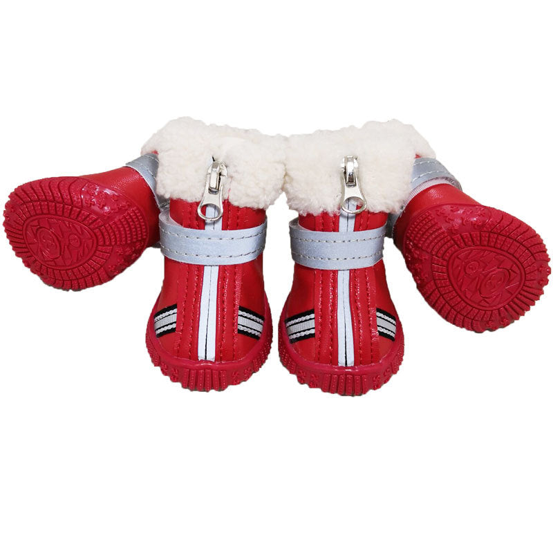 HKM-5283261 Thickened Waterproof Dog Shoes with Non-Slip Design for Winter Use