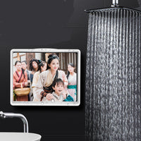 HKM-528403 Waterproof Wall-Mounted Phone Holder for Bathroom Use, Plastic, White