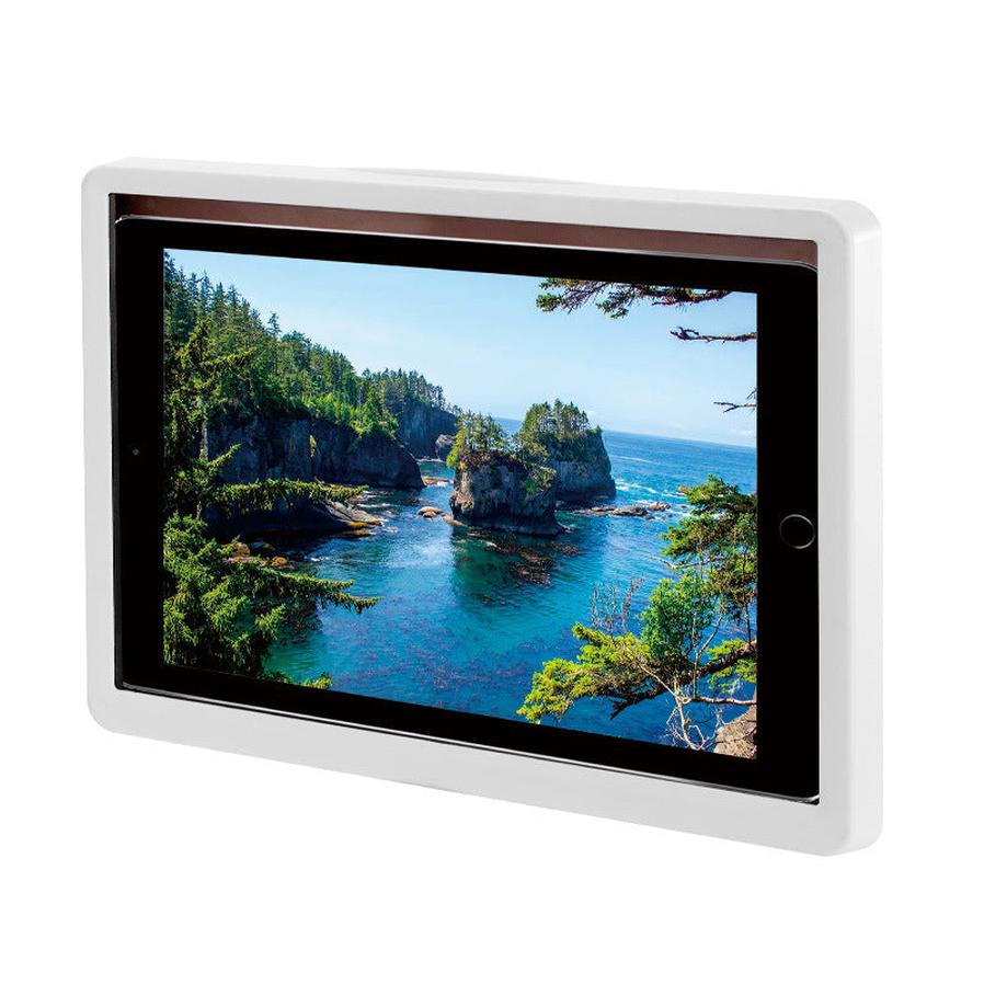 HKM-528403 Waterproof Wall-Mounted Phone Holder for Bathroom Use, Plastic, White