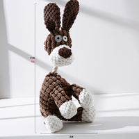 HKM-5286077 Scrunch Bunch Plush Dog Toy - Durable Crinkle, Squeaky Corn Donkey - Interactive Molar Toy