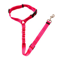 HKM-5286205 Adjustable Elastic Dog Seat Belt with Reflective Strips and Nickel-Plated Hook