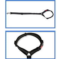 HKM-5286205 Adjustable Elastic Dog Seat Belt with Reflective Strips and Nickel-Plated Hook