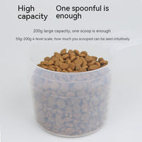 HKM-5286589 Transparent 200g Large Capacity Measuring Spoon for Pet Food
