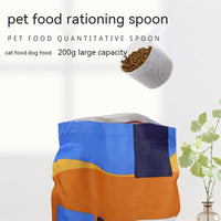 HKM-5286589 Transparent 200g Large Capacity Measuring Spoon for Pet Food