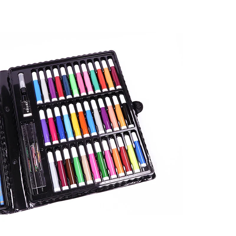 HKM-528659 Children's Compass Set with Colour Pencils, Rubber, and Sharpener for School Use