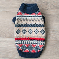 HKM-5290173 Mink Velvet Casual Teddy Sweater for Pets in Blue and Milky White