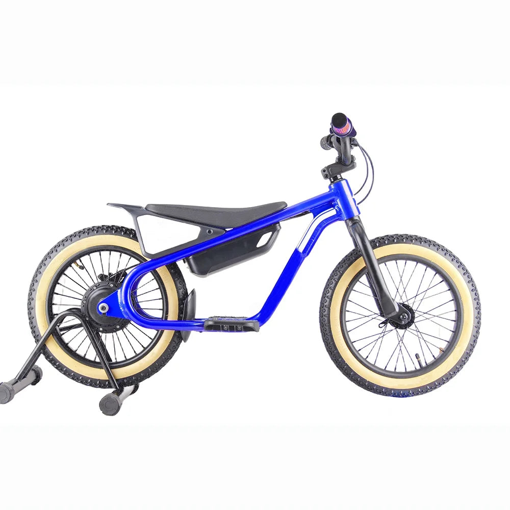 HKM-529107 16 Inch Green Aluminum Frame Electric Balance Bike for Kids with 2 Speed Options