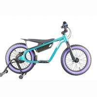HKM-529107 16 Inch Green Aluminum Frame Electric Balance Bike for Kids with 2 Speed Options