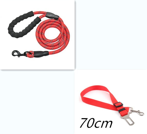 HKM-5291965 Reflective Nylon Dog Leash with Foam Handle for Comfortable Walking and Training