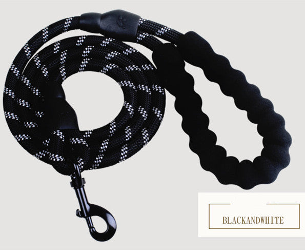 HKM-5291965 Reflective Nylon Dog Leash with Foam Handle for Comfortable Walking and Training