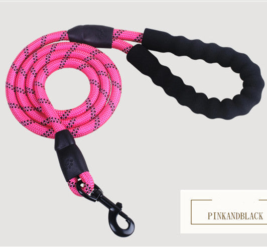 HKM-5291965 Reflective Nylon Dog Leash with Foam Handle for Comfortable Walking and Training