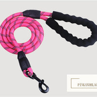 HKM-5291965 Reflective Nylon Dog Leash with Foam Handle for Comfortable Walking and Training