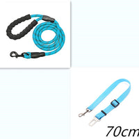 HKM-5291965 Reflective Nylon Dog Leash with Foam Handle for Comfortable Walking and Training