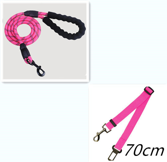 HKM-5291965 Reflective Nylon Dog Leash with Foam Handle for Comfortable Walking and Training