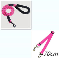 HKM-5291965 Reflective Nylon Dog Leash with Foam Handle for Comfortable Walking and Training