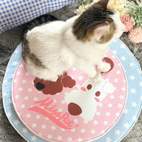 HKM-5292221 Waterproof Round Pet Bed with Removable and Washable Cover, Ideal for Cats and Dogs, Suitable for Home and Travel Use