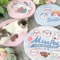 HKM-5292221 Waterproof Round Pet Bed with Removable and Washable Cover, Ideal for Cats and Dogs, Suitable for Home and Travel Use