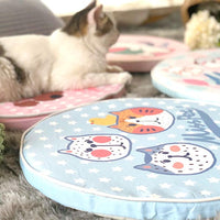 HKM-5292221 Waterproof Round Pet Bed with Removable and Washable Cover, Ideal for Cats and Dogs, Suitable for Home and Travel Use