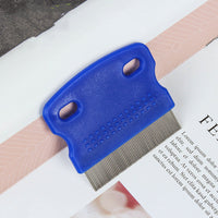 HKM-5293757 Compact Stainless Steel Pet Comb for Lice Removal, Dirt Cleaning, and Massaging