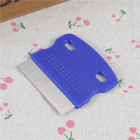 HKM-5293757 Compact Stainless Steel Pet Comb for Lice Removal, Dirt Cleaning, and Massaging