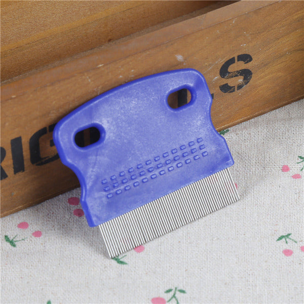 HKM-5293757 Compact Stainless Steel Pet Comb for Lice Removal, Dirt Cleaning, and Massaging